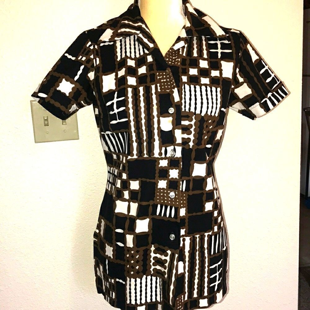 VINTAGE MONTGOMERY 70s, WARD WOMAN MULTICOLOR BLOUSE